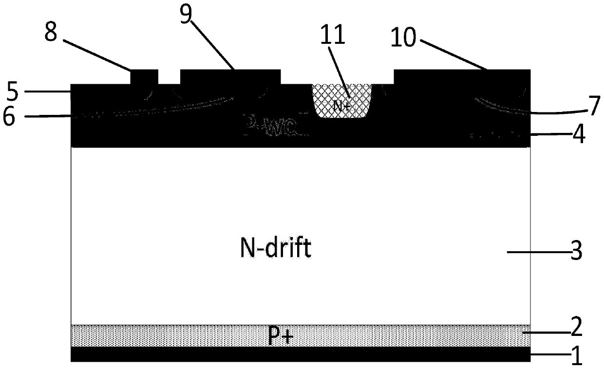 A photo-controlled thyristor with a deep n+ hole current blocking layer