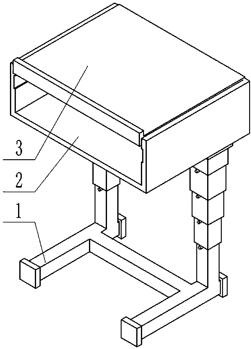 Lifting desk for pedagogy