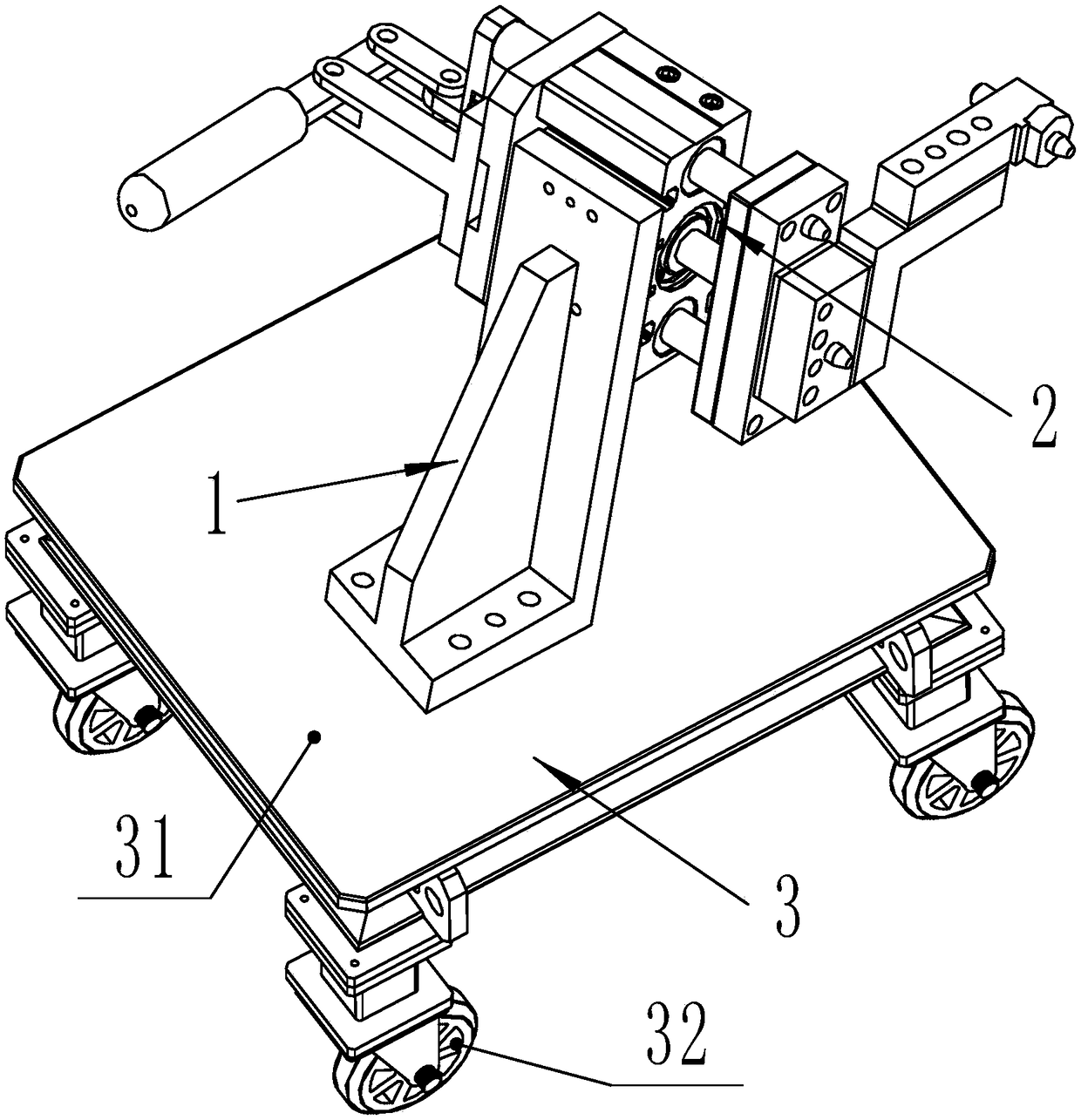 Easy-to-move sheet metal part hole position detection tool