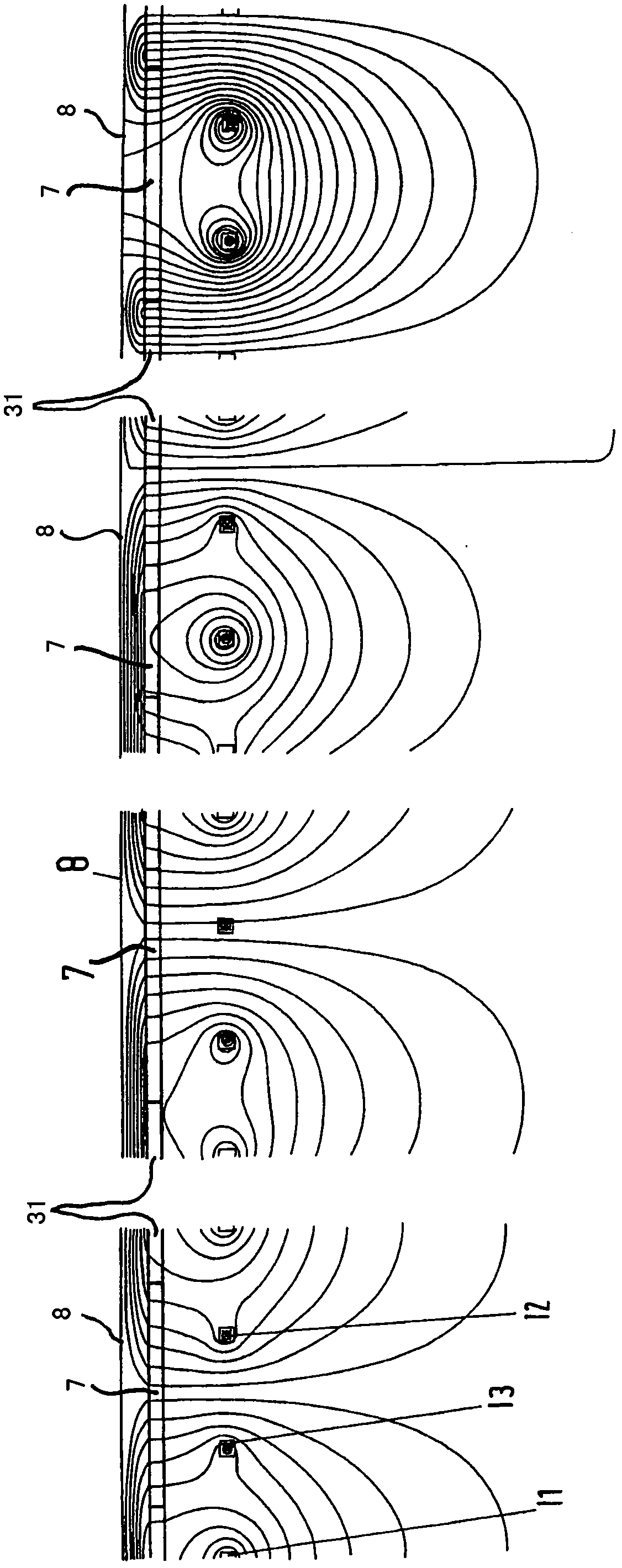 Inductively receiving electric energy for vehicle