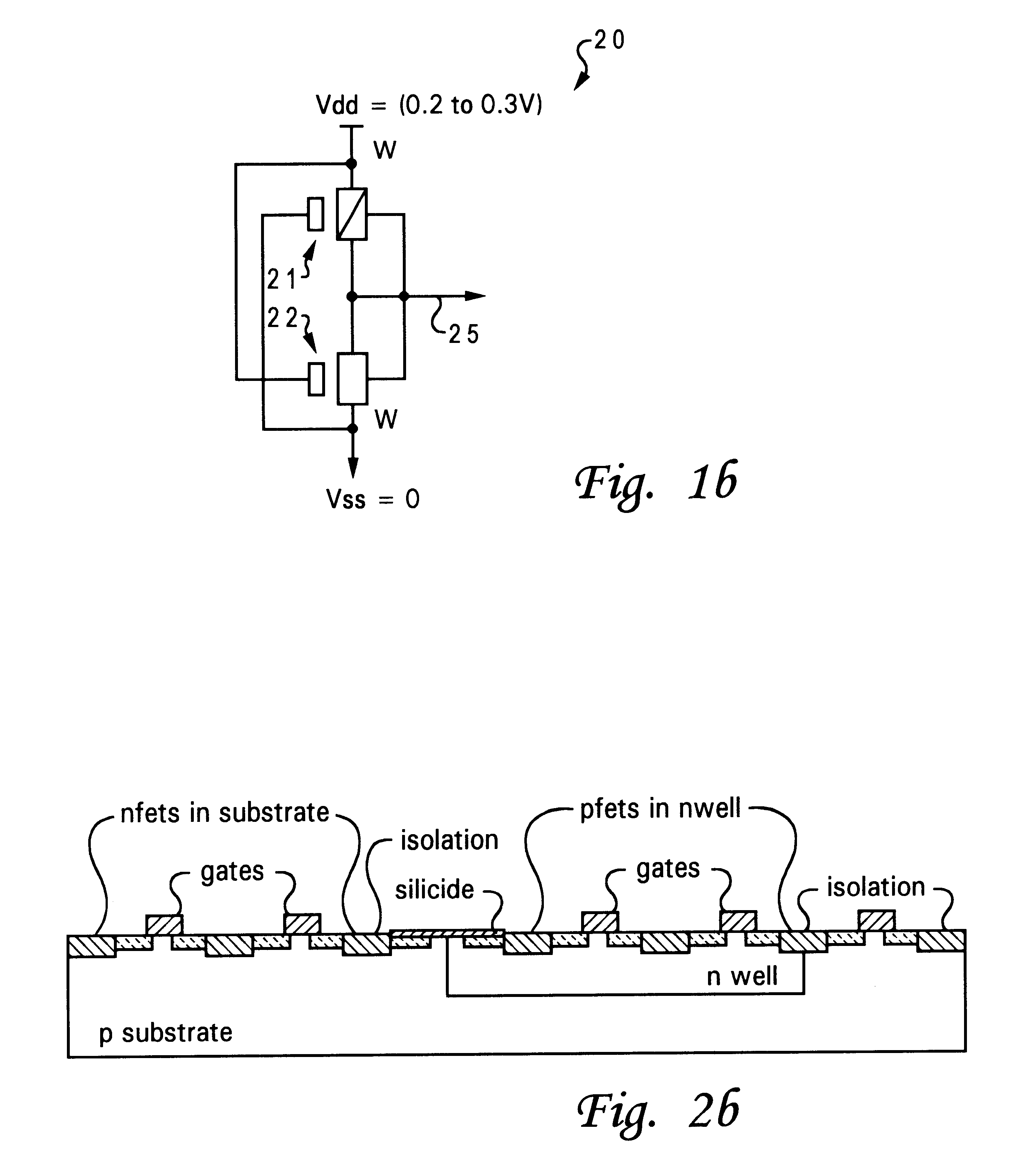 Apparatus for biasing ultra-low voltage logic circuits