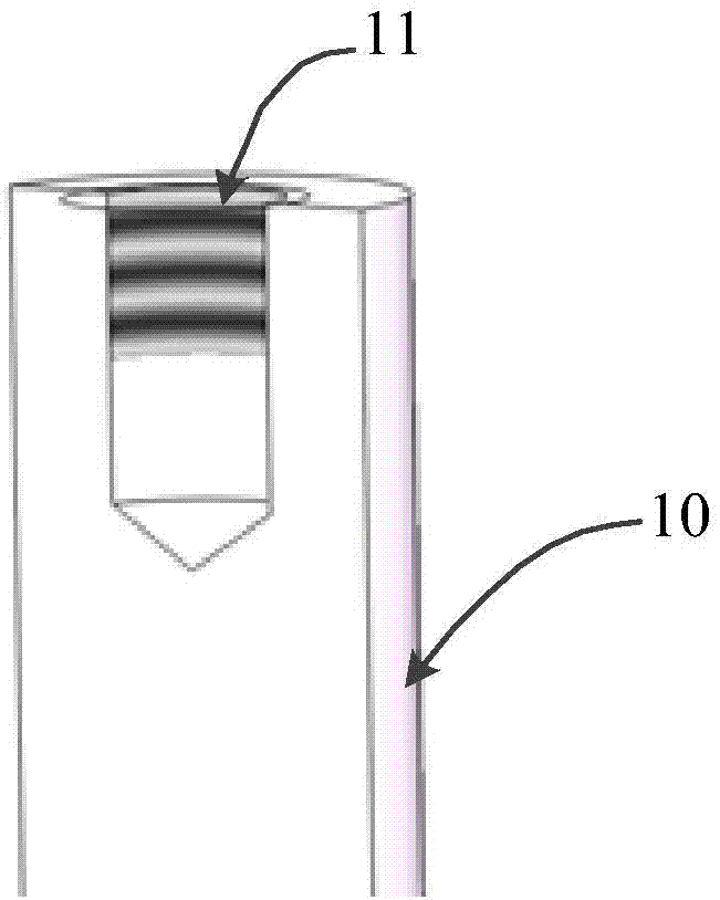 Voltage guiding device, sealing device and method for making insulating hydrophilic coating