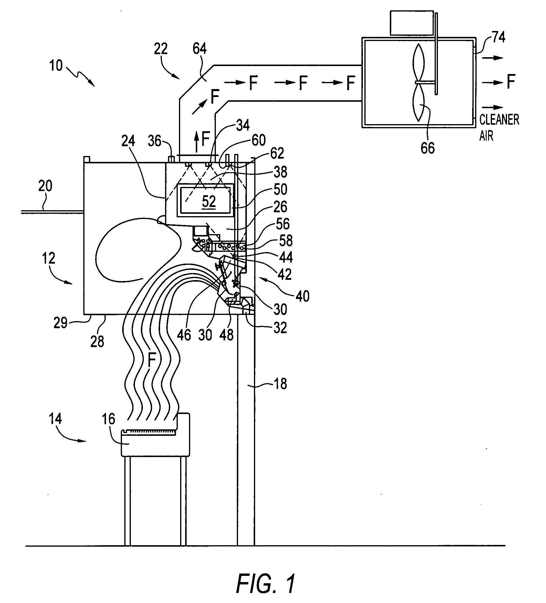 Hood and pollution control unit with ultra violet light and electro-static precipitator