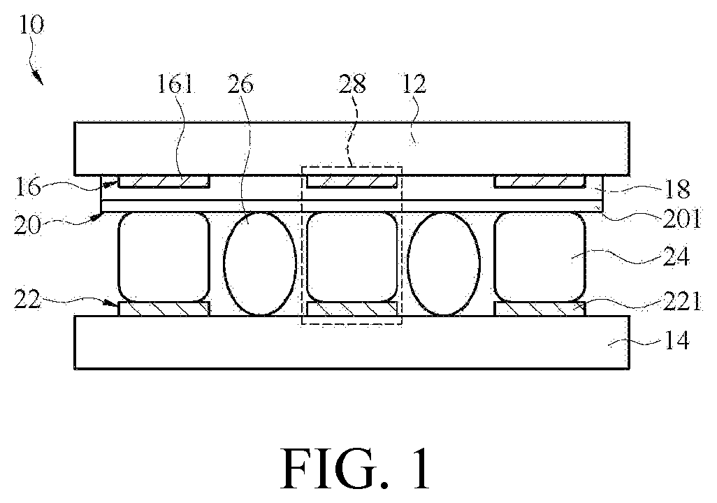 Electronic device and force sensing touch assembly thereof