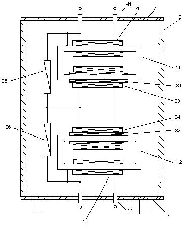 Cascade high-potential energy supply device