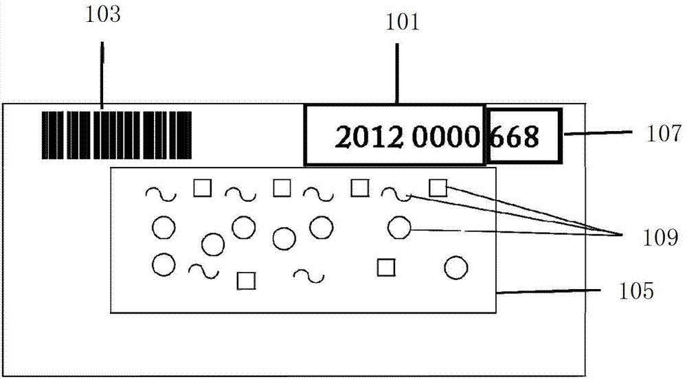 Texture anti-counterfeit structure combining barcode inquiry with short message inquiry, texture anti-counterfeit logistics system, and texture anti-counterfeit logistics method