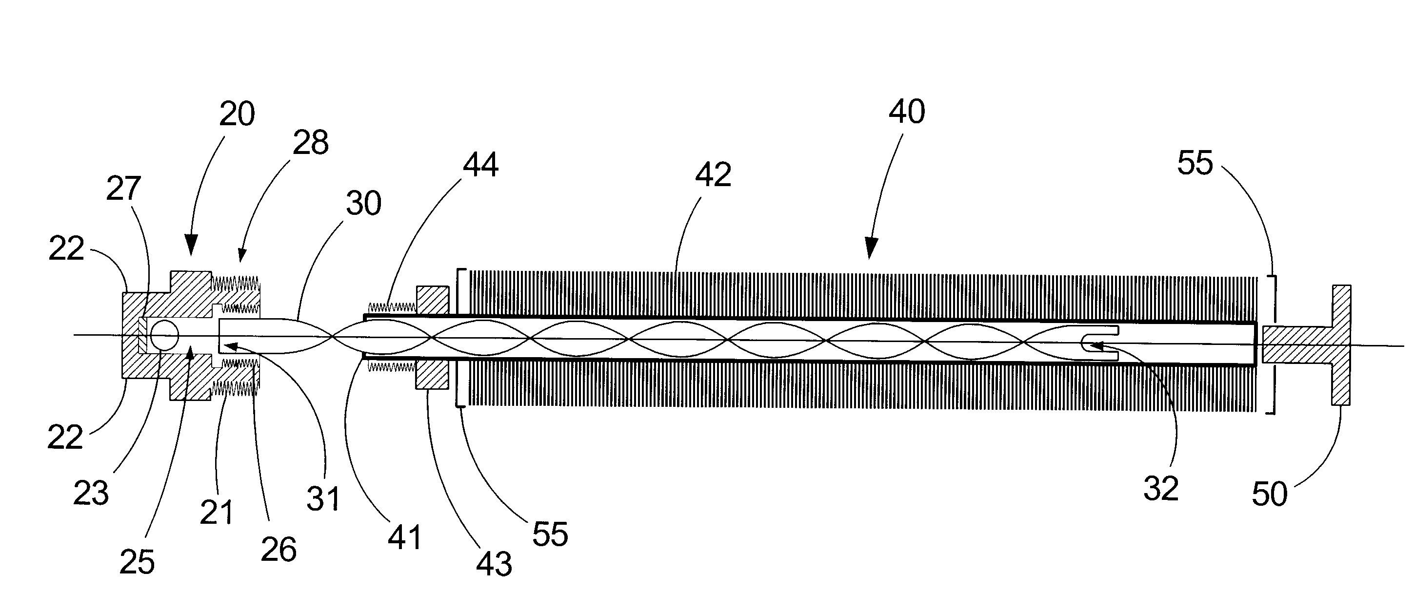 Turbulated immersion heat-exchange apparatus