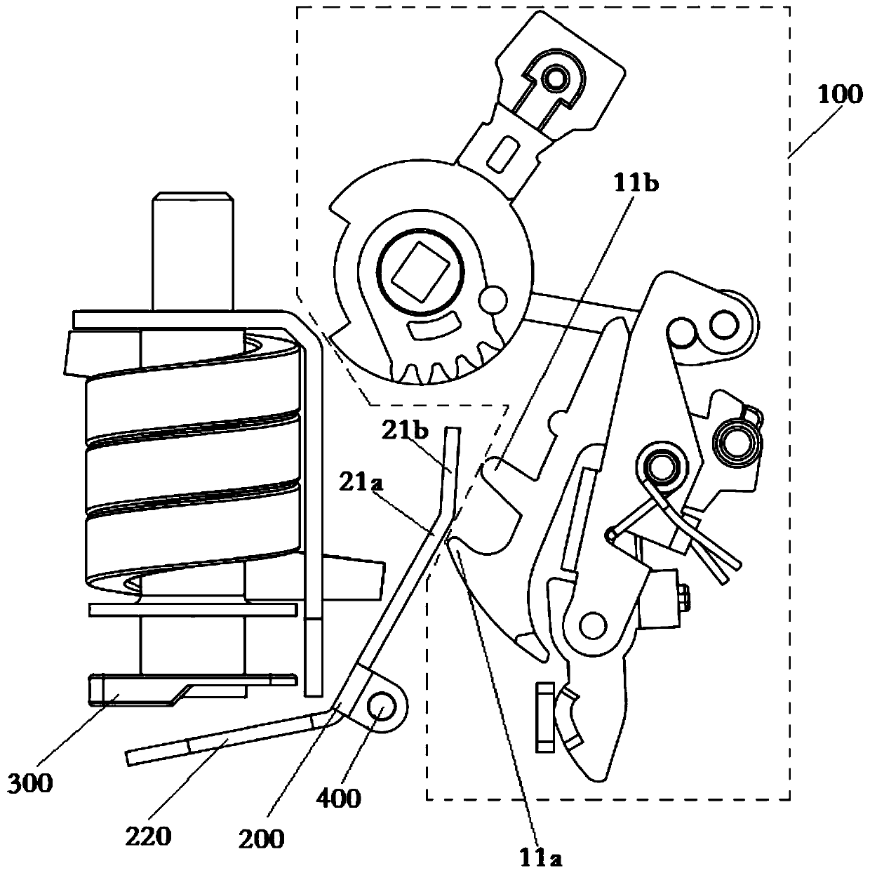 Switching-off device, circuit breaker and switching-off method