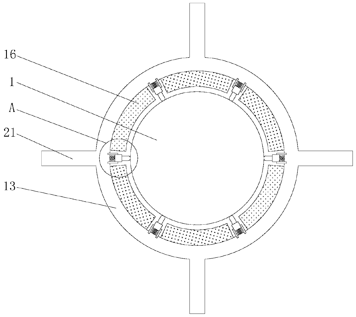 Compressor applicable to silane synthesizing process device under different vibration environments