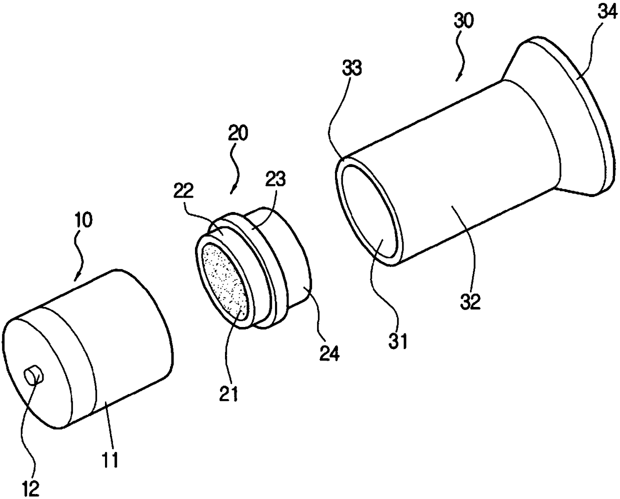 Testing device, for body fluid analysis, using illumination light