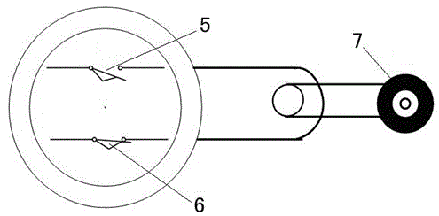 Installation layout structure of ventilation limit switch in gas turbine natural gas room