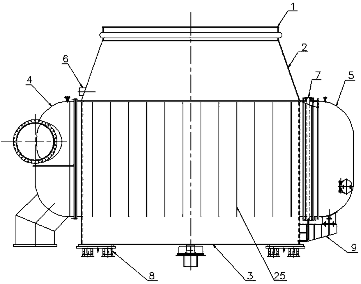 A high back pressure condenser