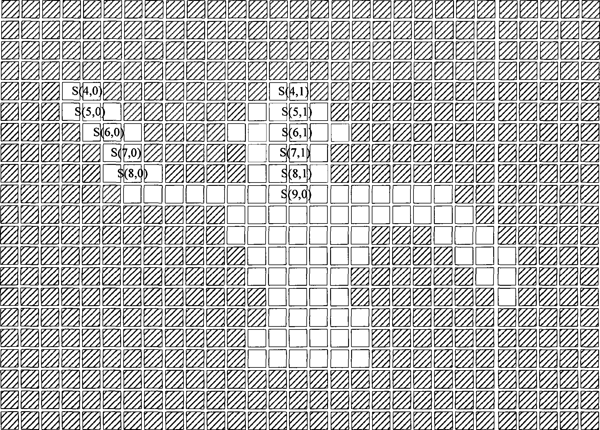 Method and apparatus for scanning connected region in combined image