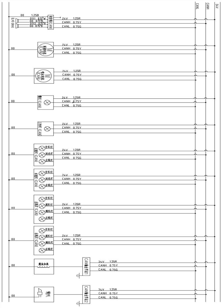 Highly integrated engineering machinery control system based on CAN bus