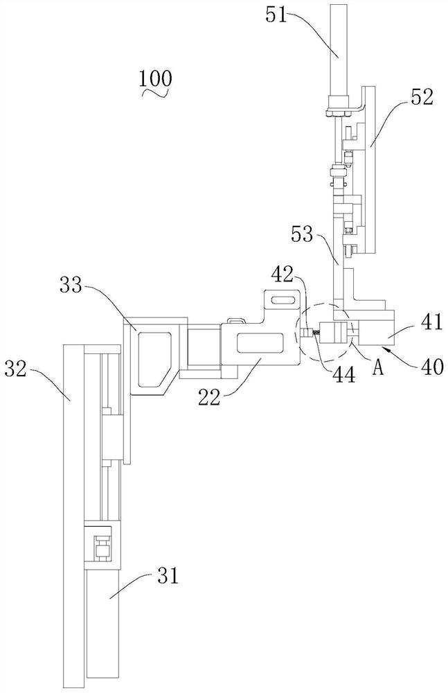 Positioning device and curved surface measuring equipment