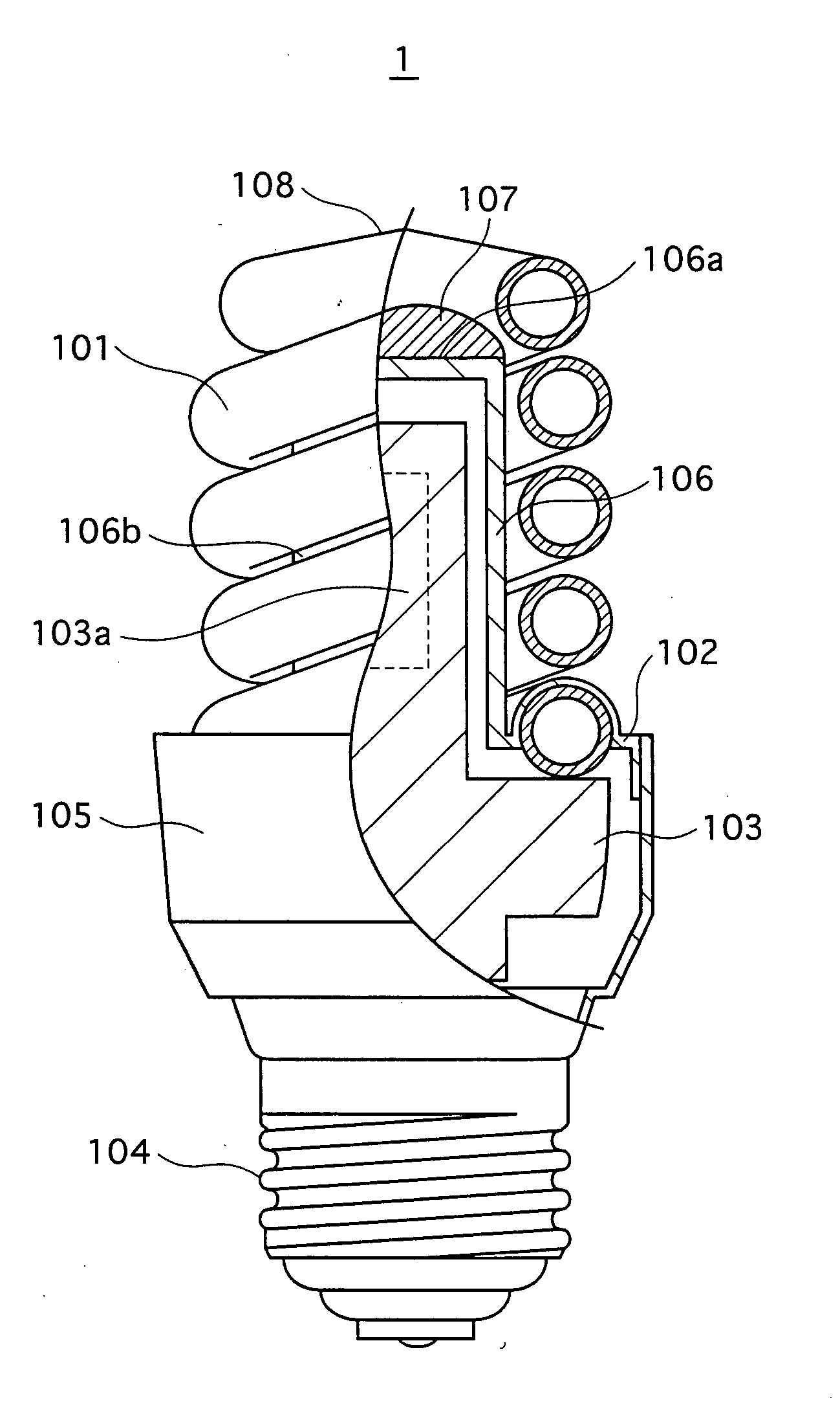 Low-pressure mercury vapor lamp