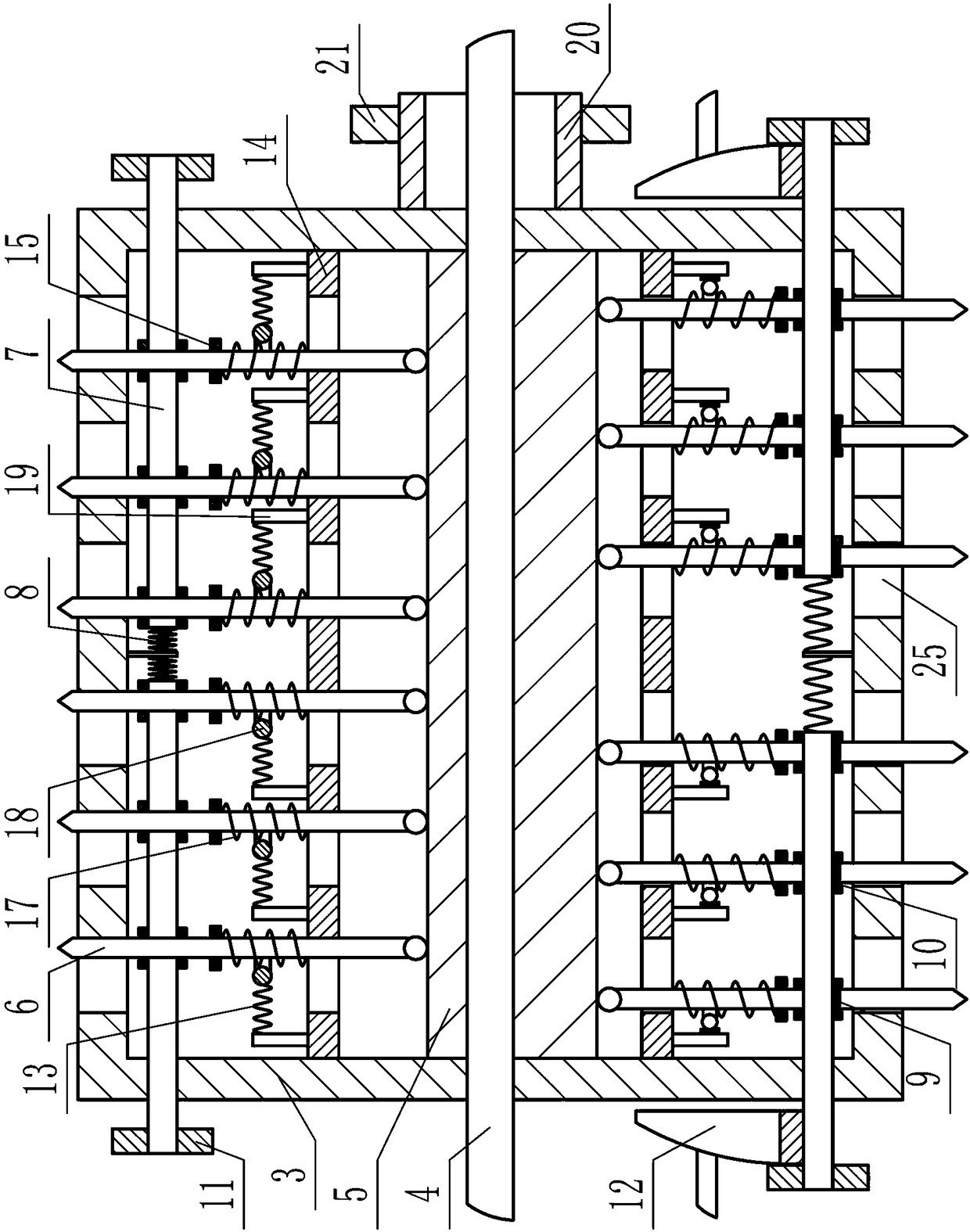 Blowing foreign fiber machine with function of spreading