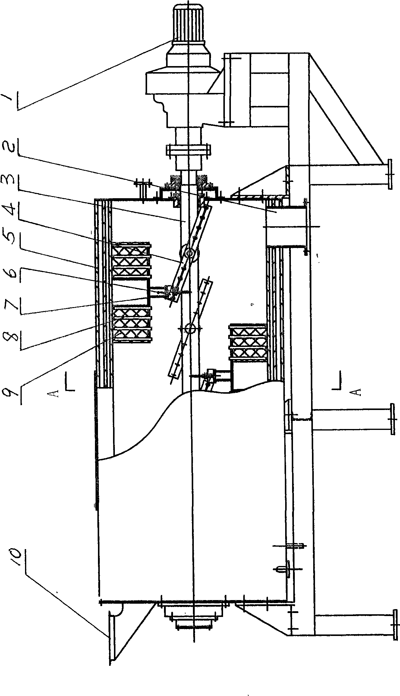 Continuous production line of modified anfo explosive