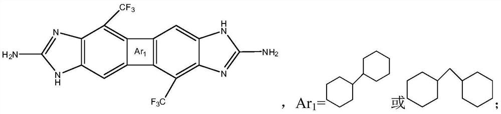 Highly transparent and low-expansion polyimide film containing benzimidazole structure and preparation method thereof