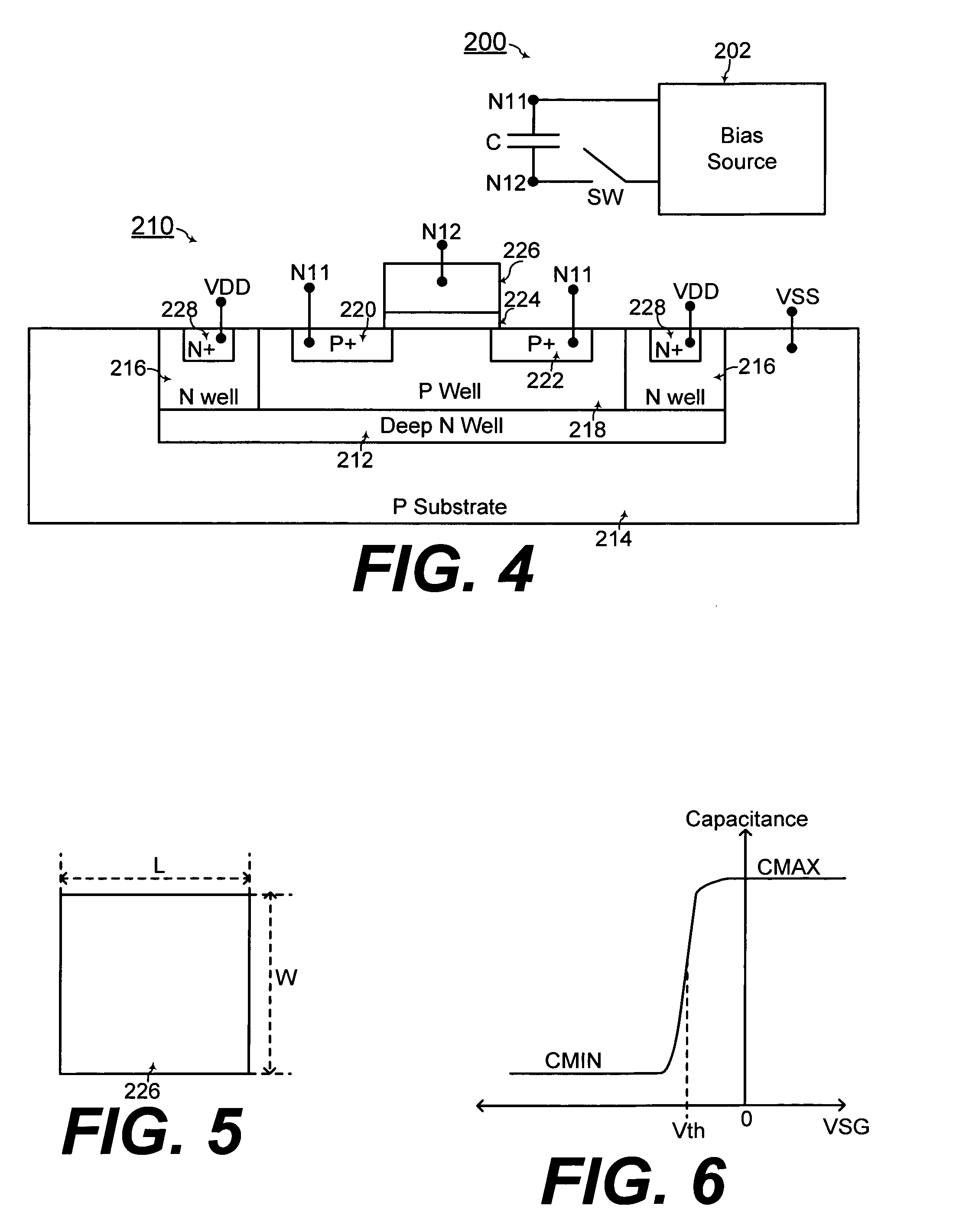 MOS capacitor and charge pump with MOS capacitor