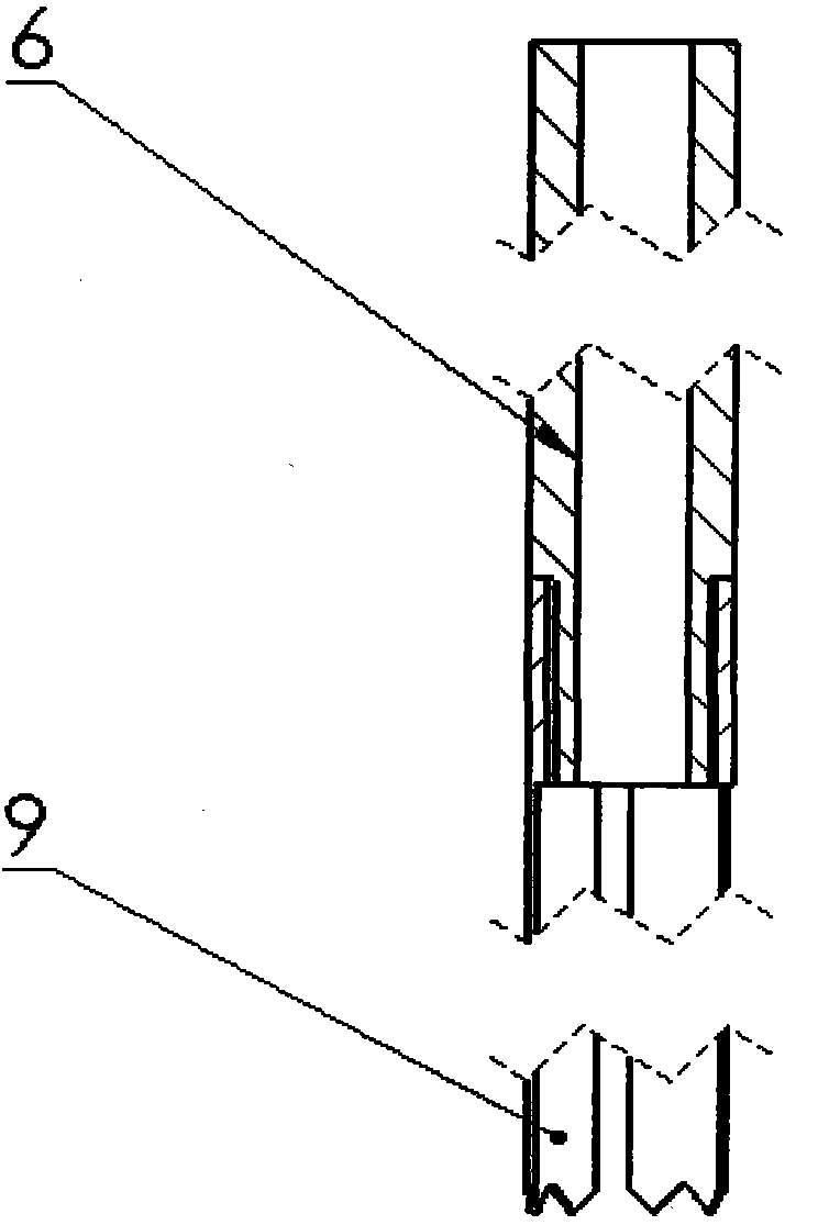 Single-end-operating-type lamp tube plugging and unplugging device