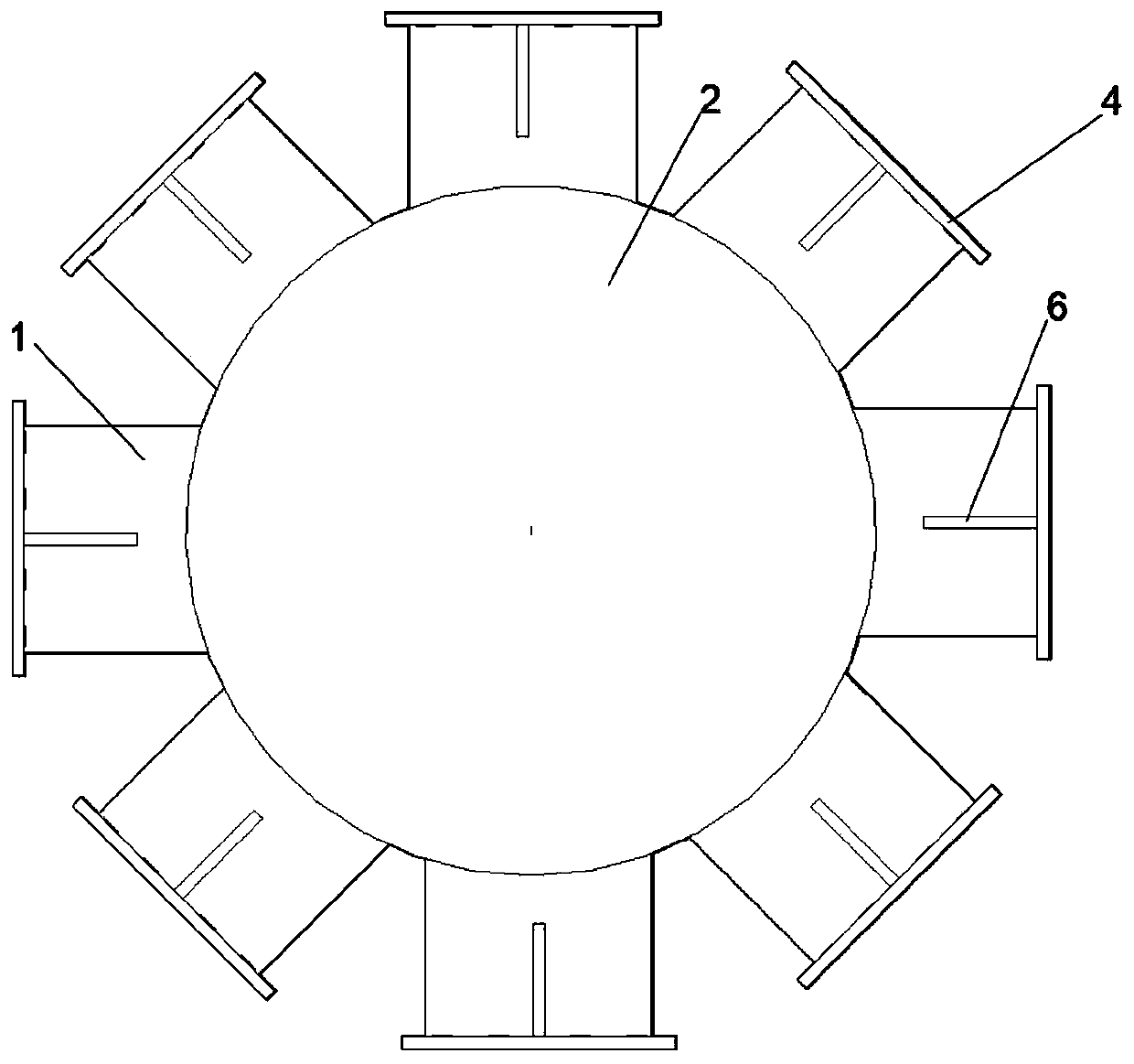 Profile steel inner support system joint