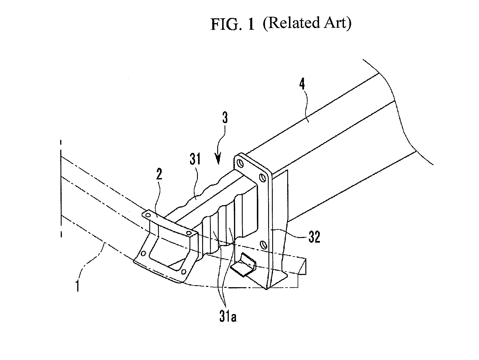 Impact absorbing device for vehicle