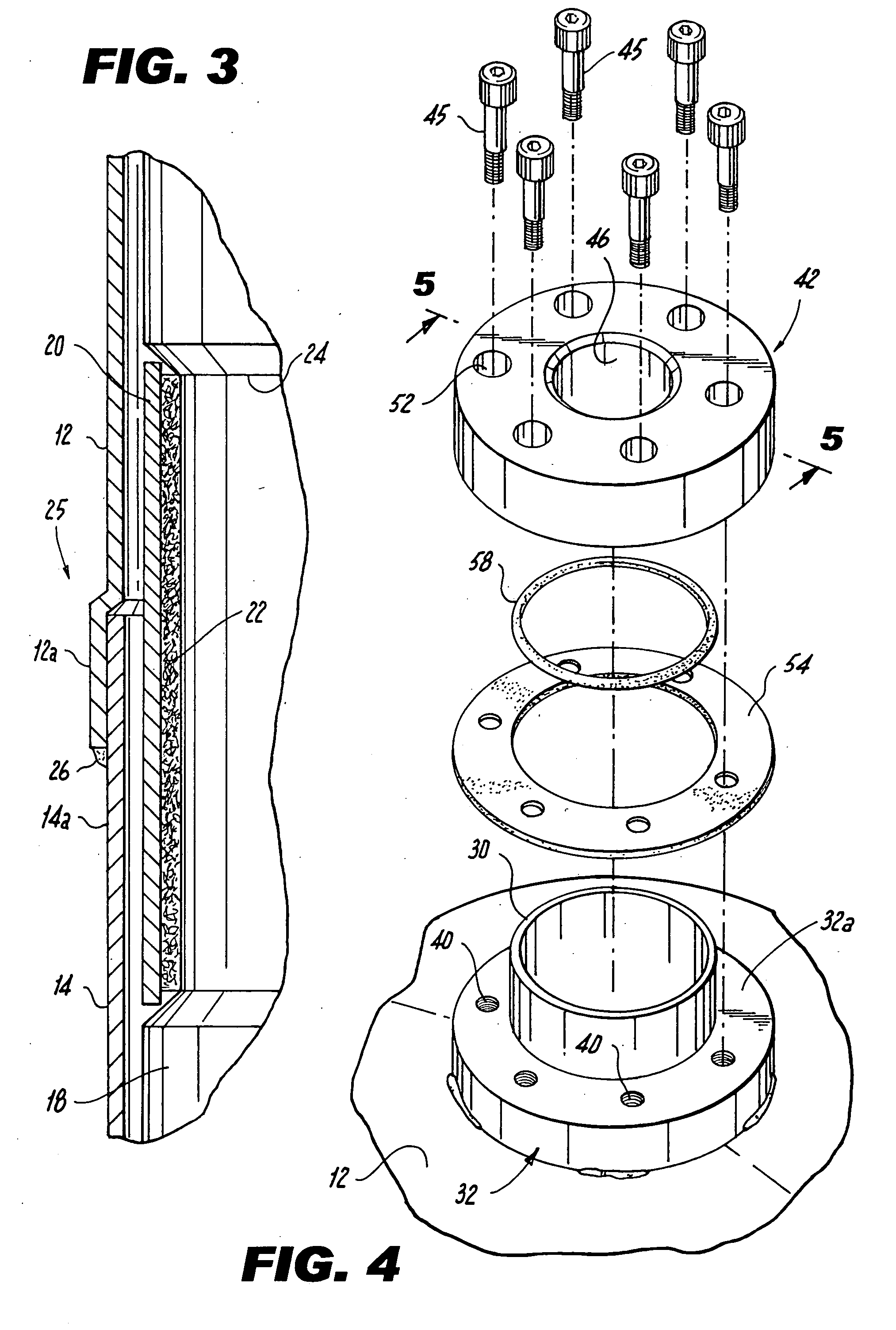 Lined pressure vessel and connector therefor