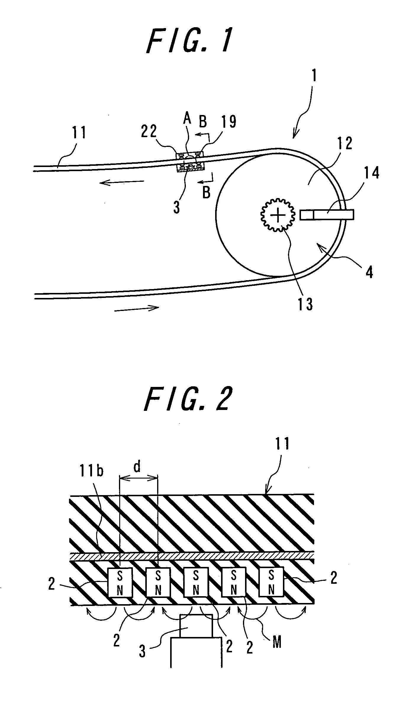 Method and device for measuring conveyor belt elongation, method and device for measuring conveyor belt wear extent, method and device for measuring conveyor belt temperature, rubber magnet sheet, and method of producing rubber magnet sheet