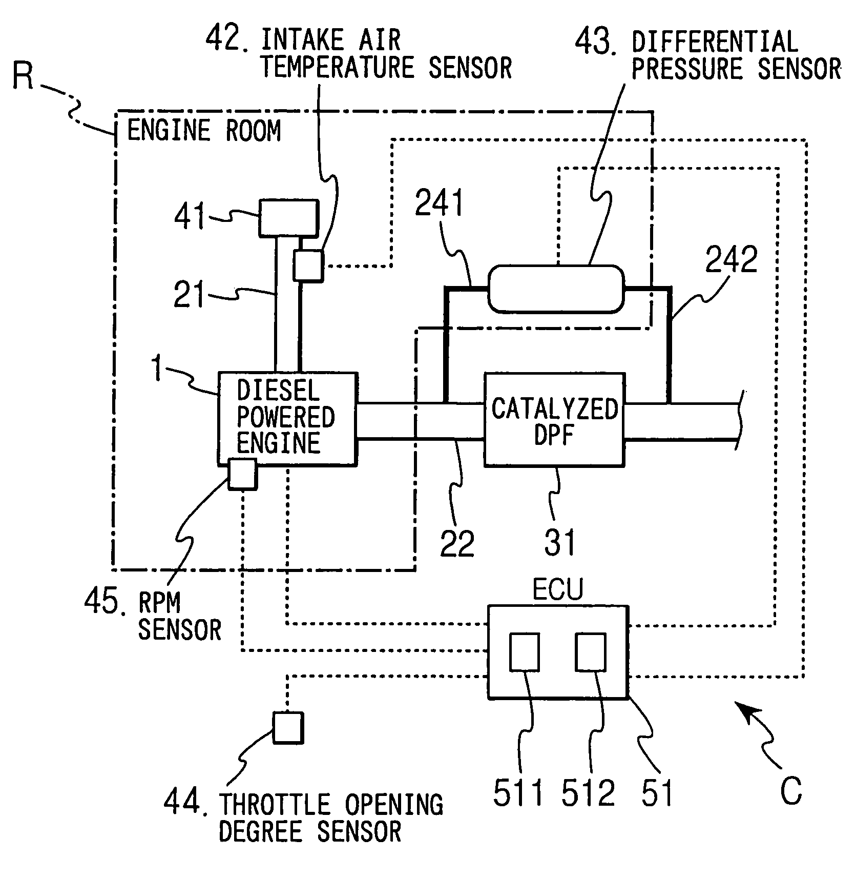 Exhaust emission control device for internal combustion engine