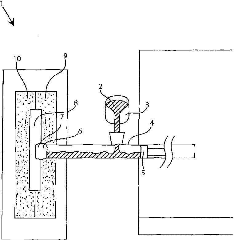 Method and apparatus for die casting of parts