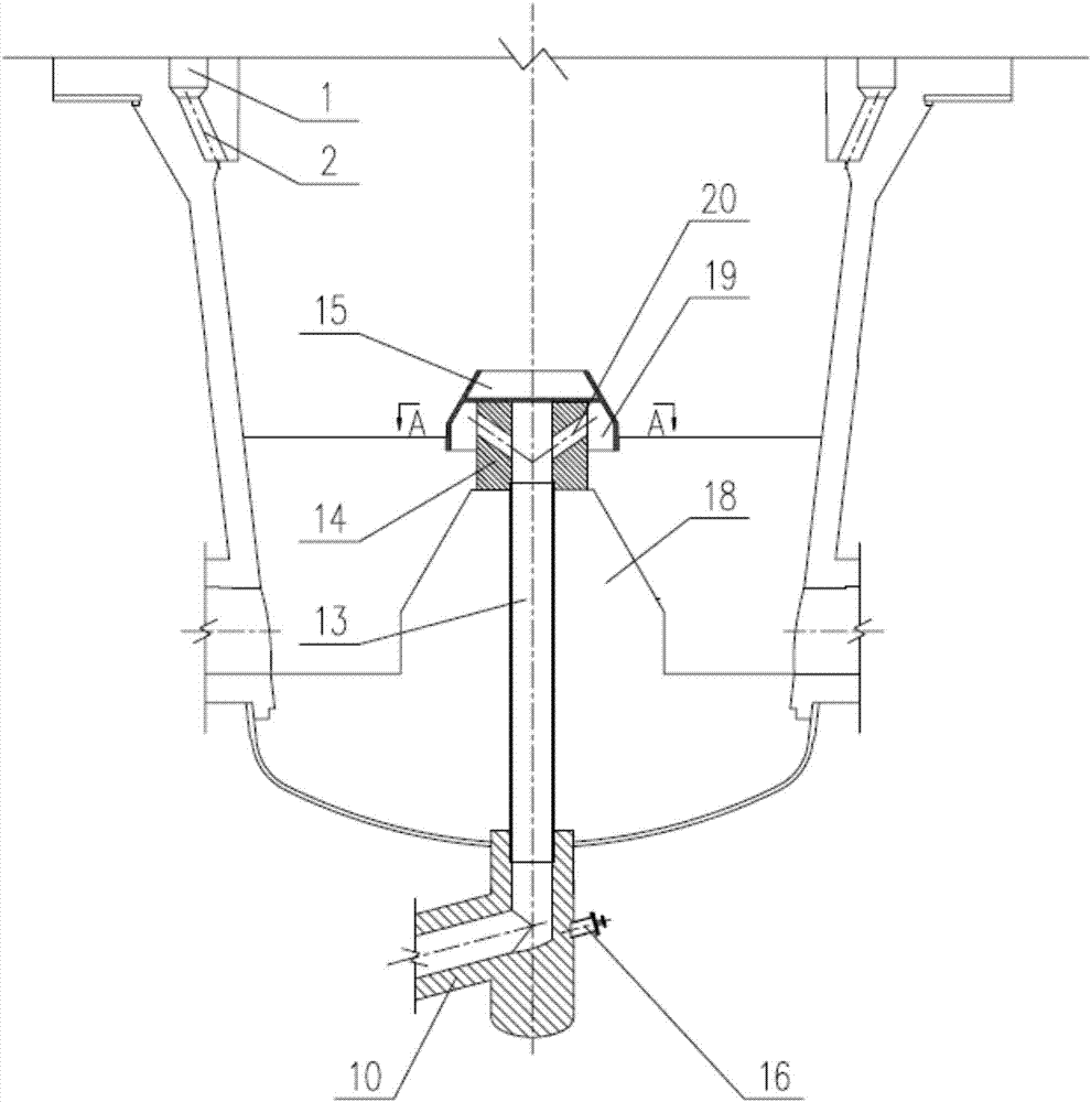 Shaft furnace air intake device and shaft furnace air intake method