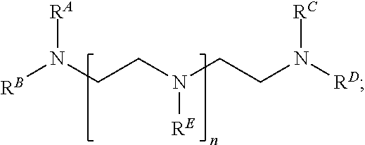 Benzylated polyalkylene polyamines and uses thereof