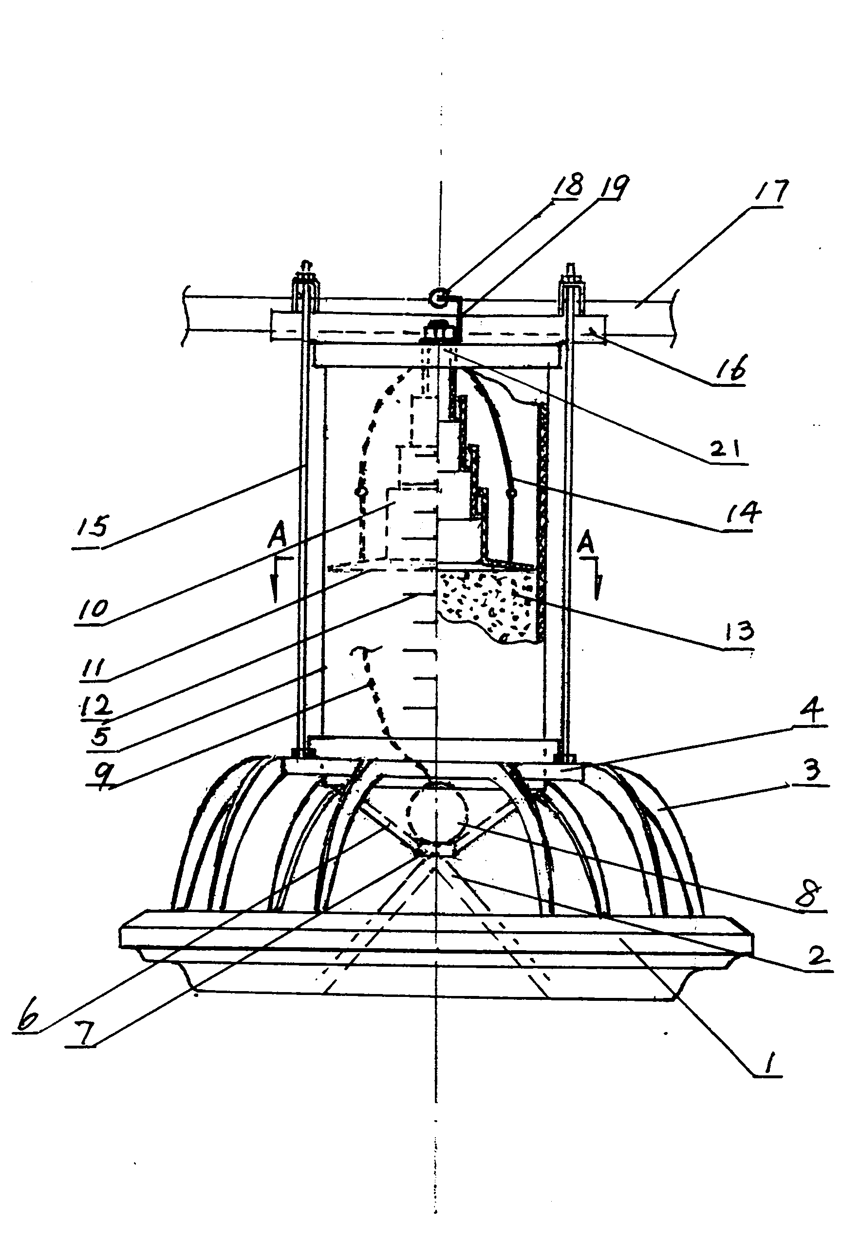 Breeding hen quantitative feeding device