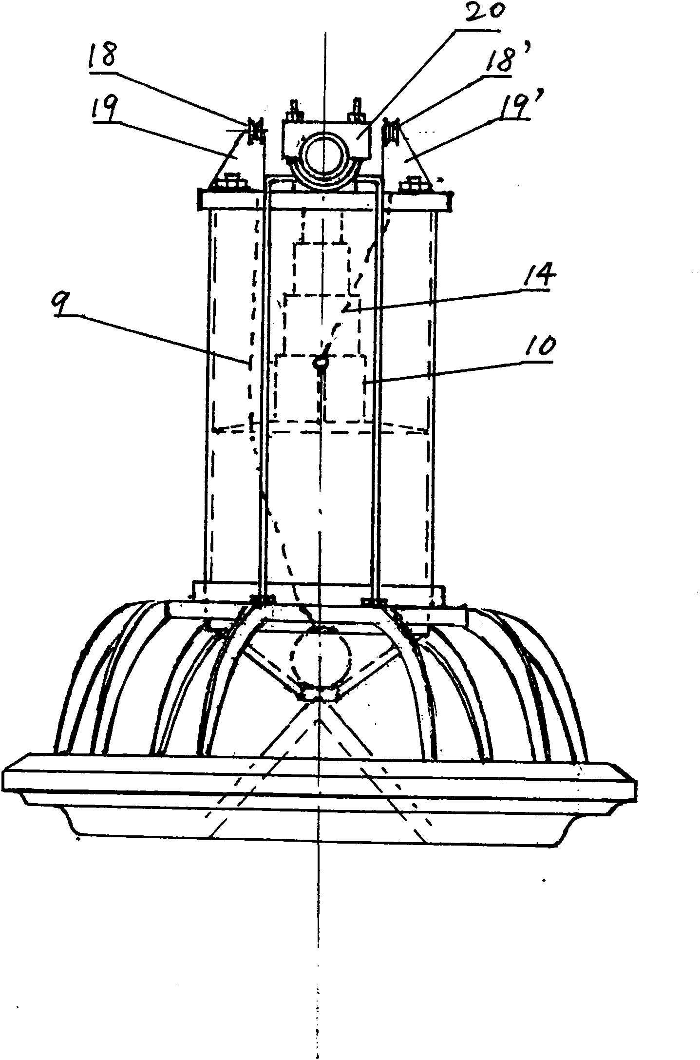 Breeding hen quantitative feeding device