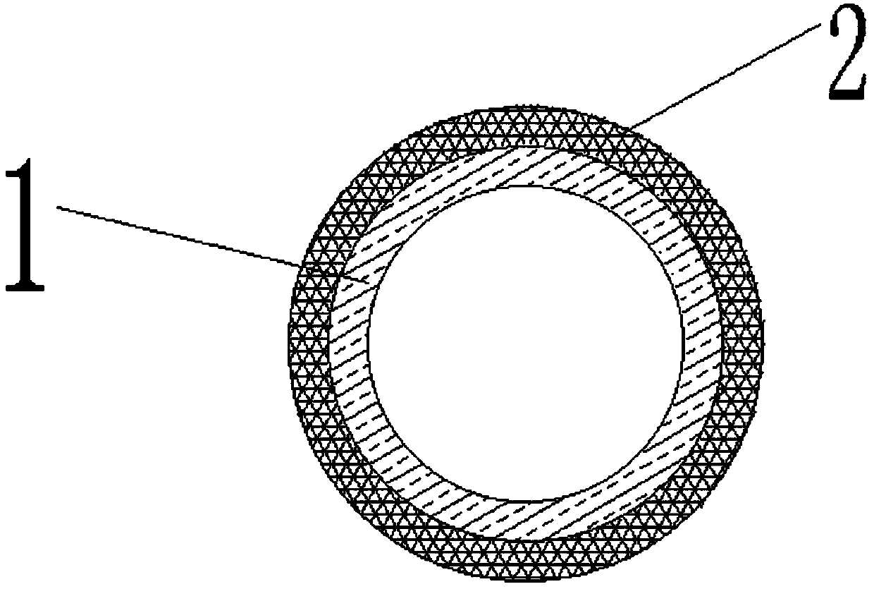 Compound-type gas sampling pipe for coal spontaneous combustion detection in goaf and preparation method of pipe