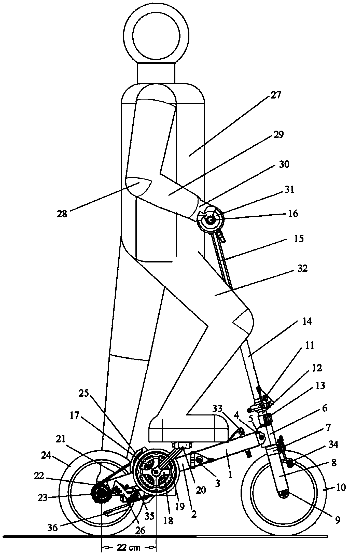 Compact, collapsible bicycle