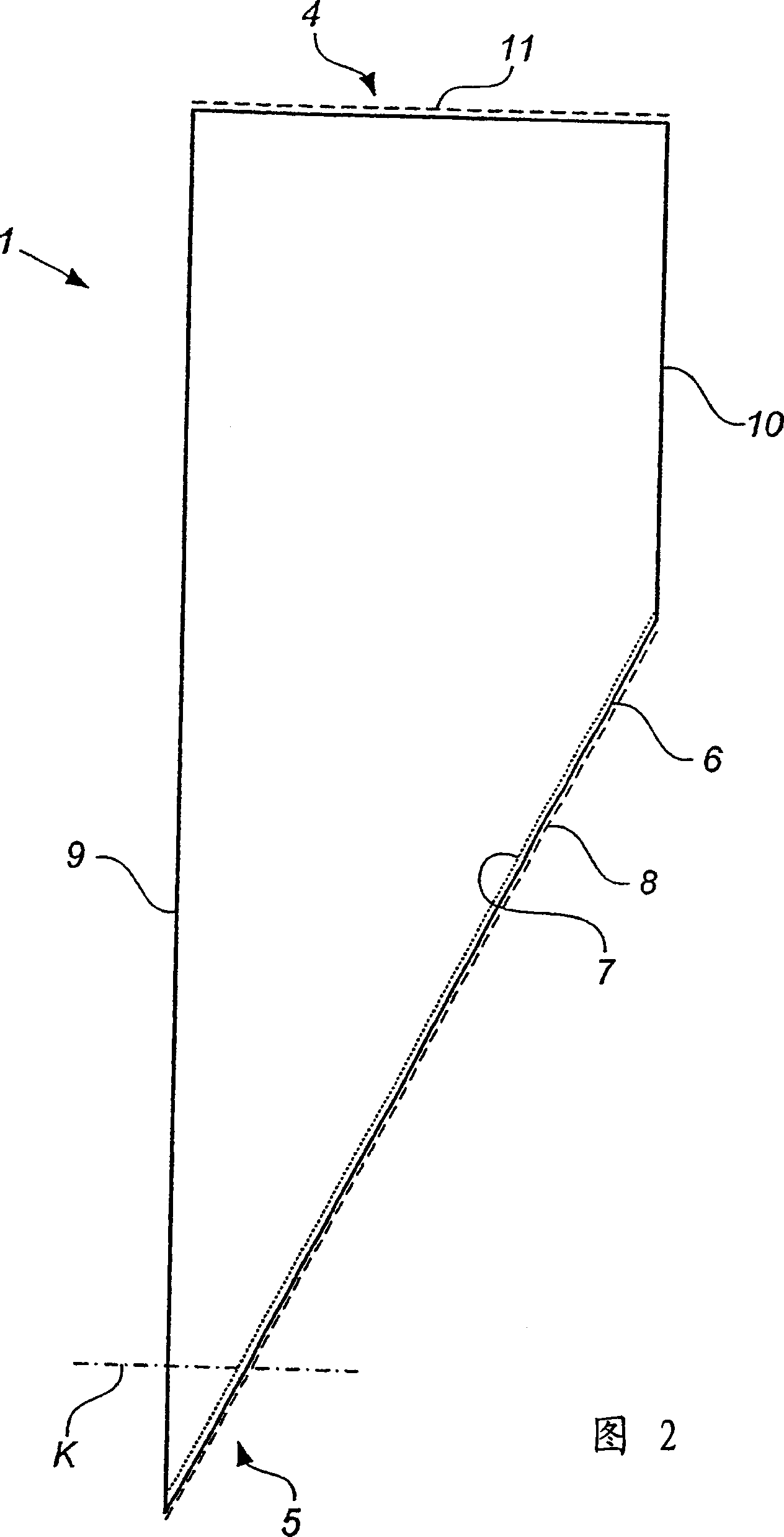 Piping bag, blank for manufacturing a piping bag and method of manufacturing a piping bag