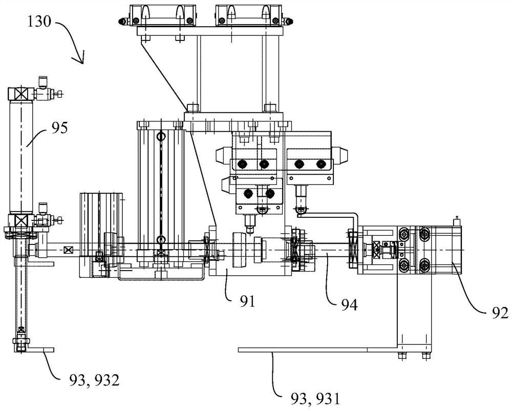 Pressing plate device for door leaf production