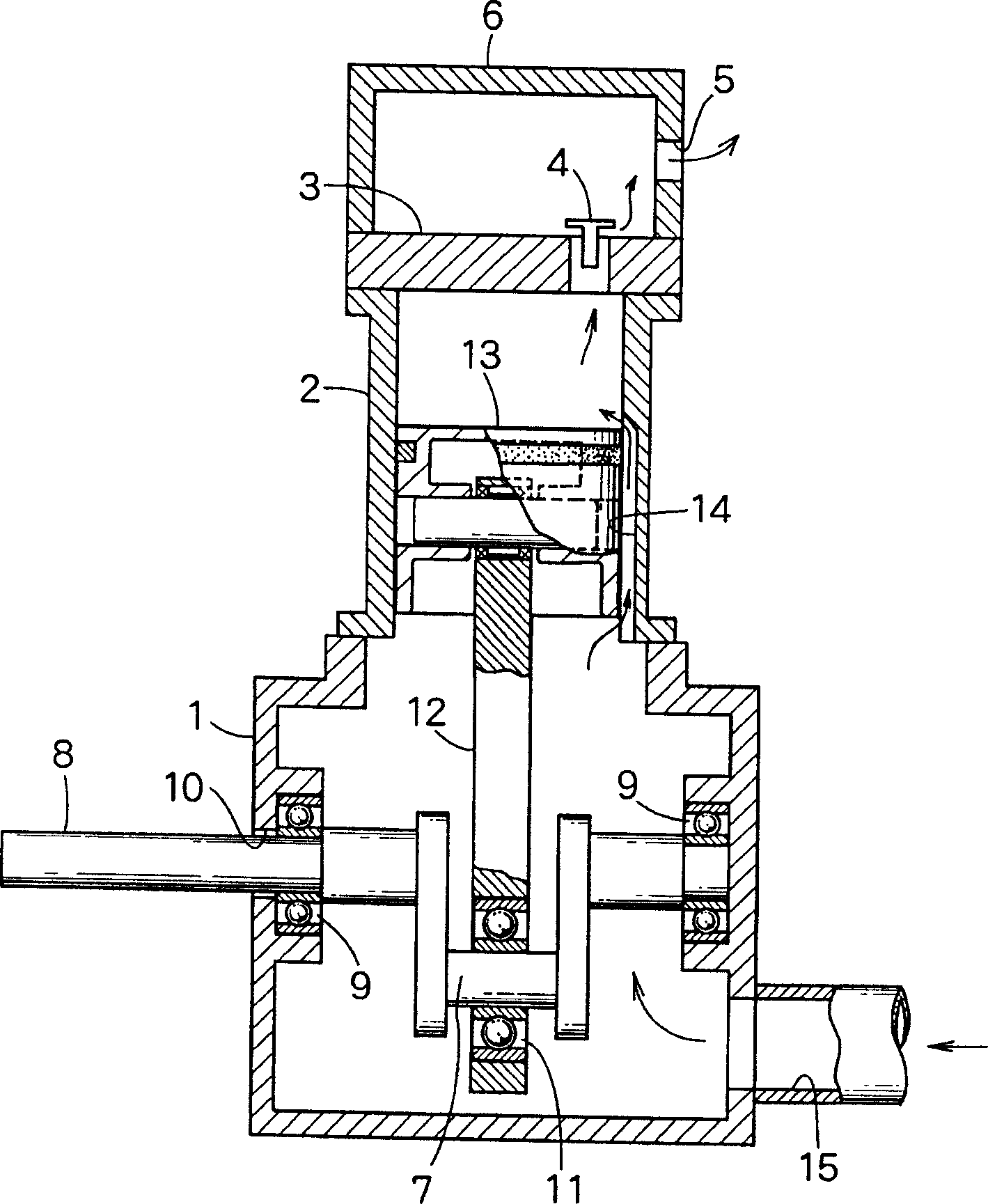 Booster-type compressor