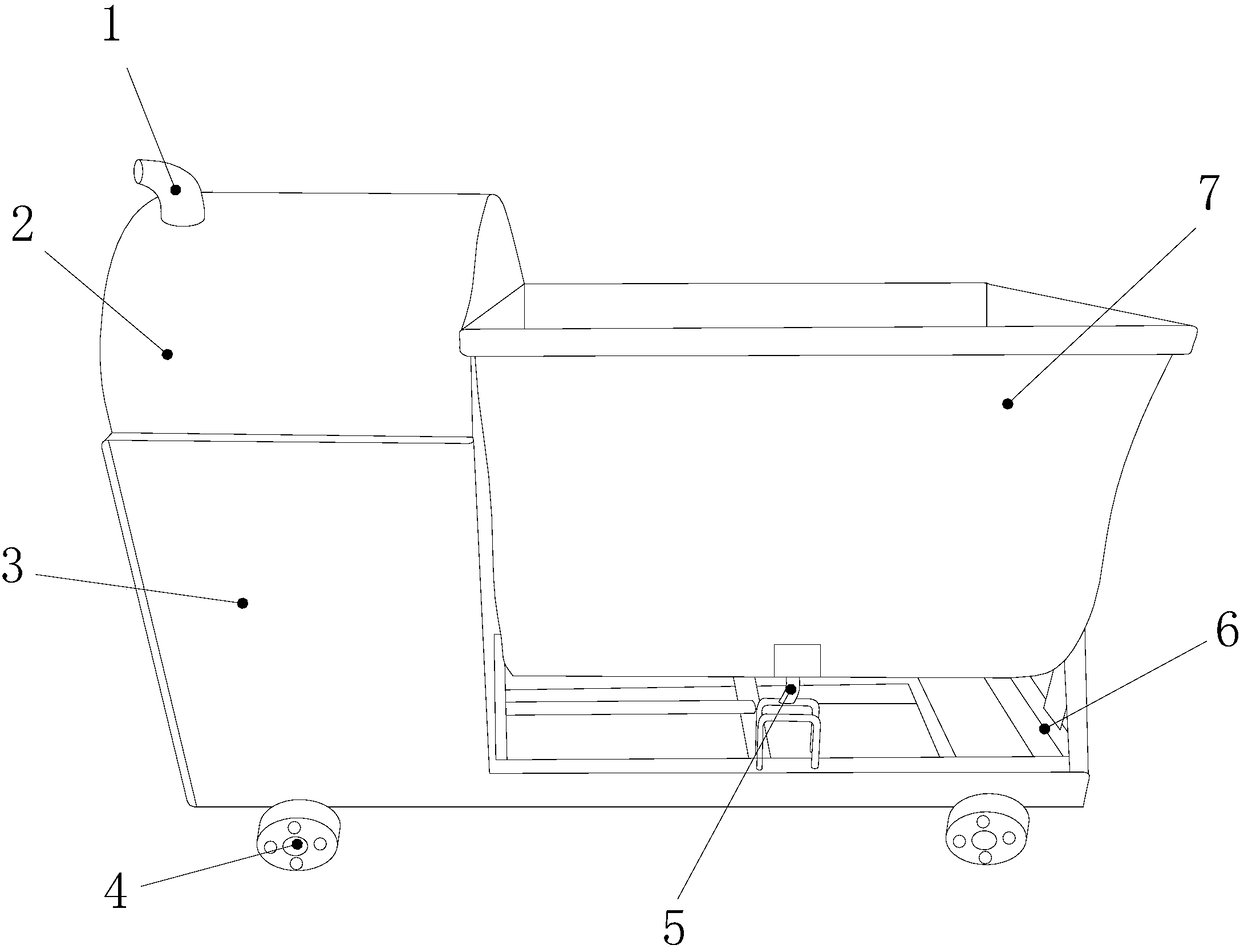 Bulking agent and raw material quick stirring device for food production