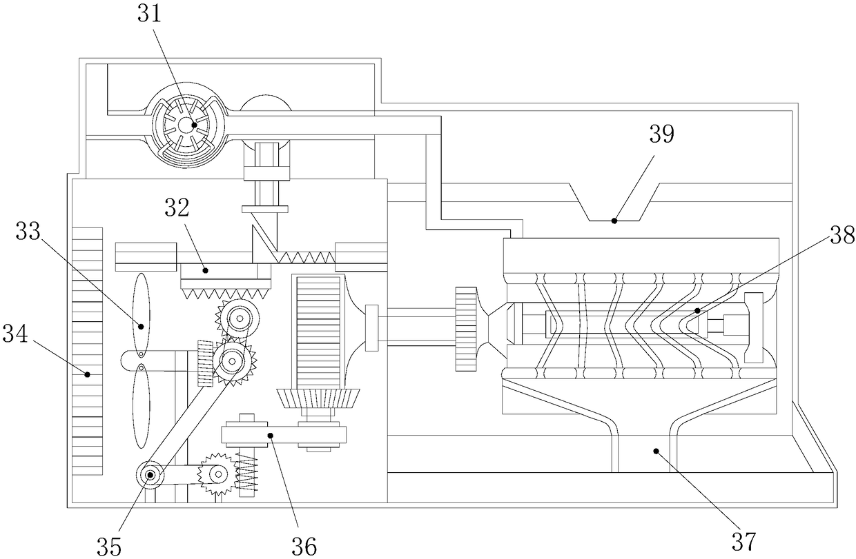 Bulking agent and raw material quick stirring device for food production