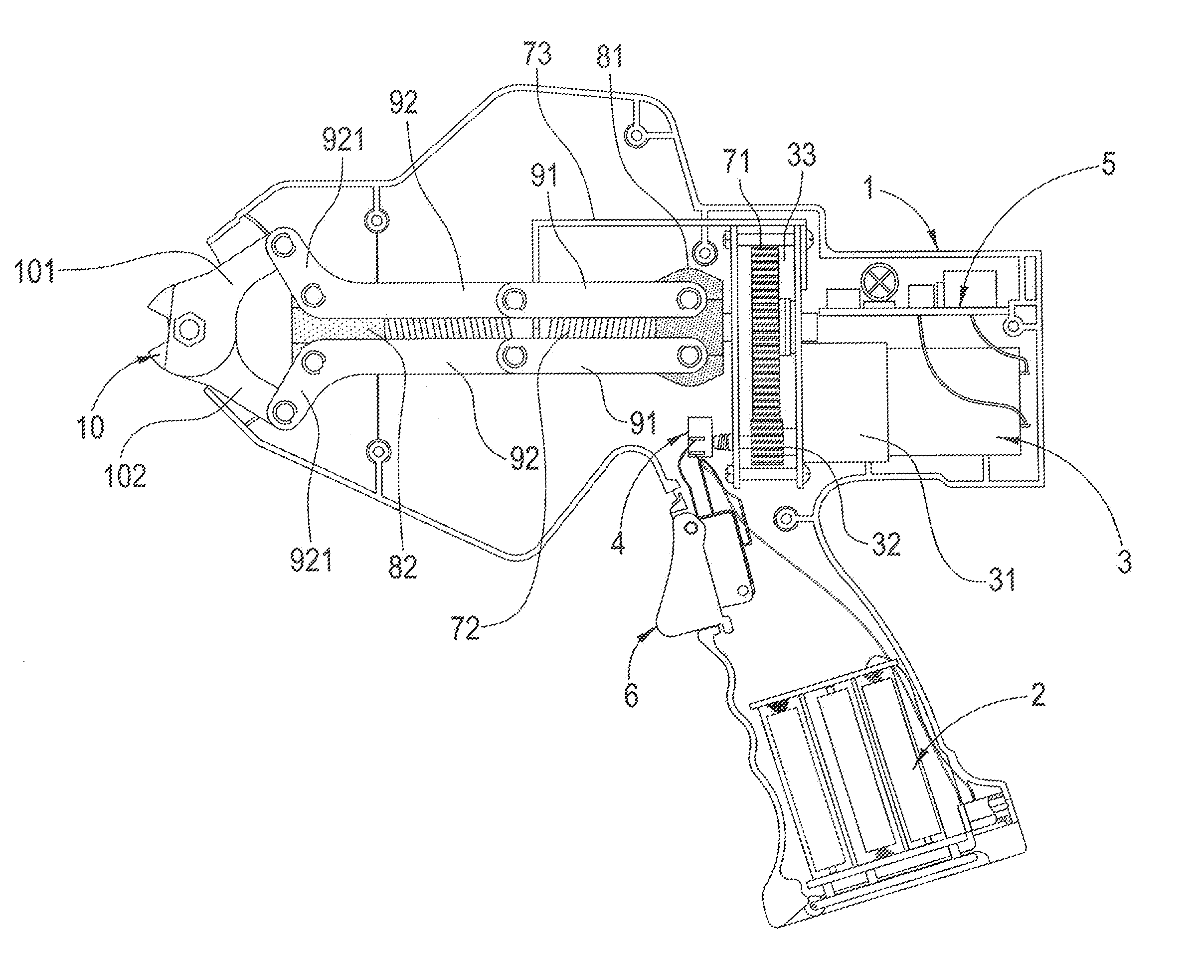 Electric cutting device