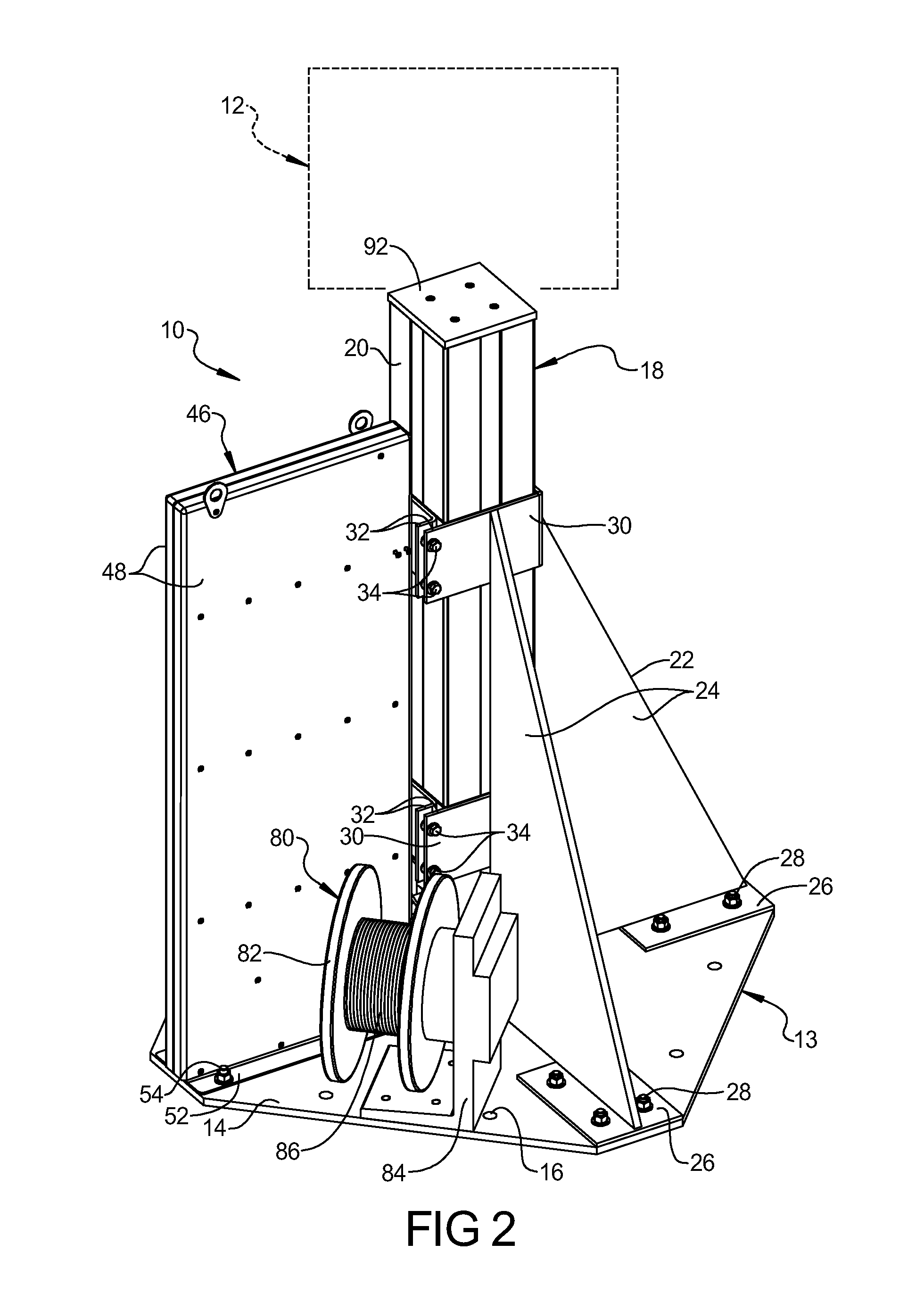 Telescopic mast system