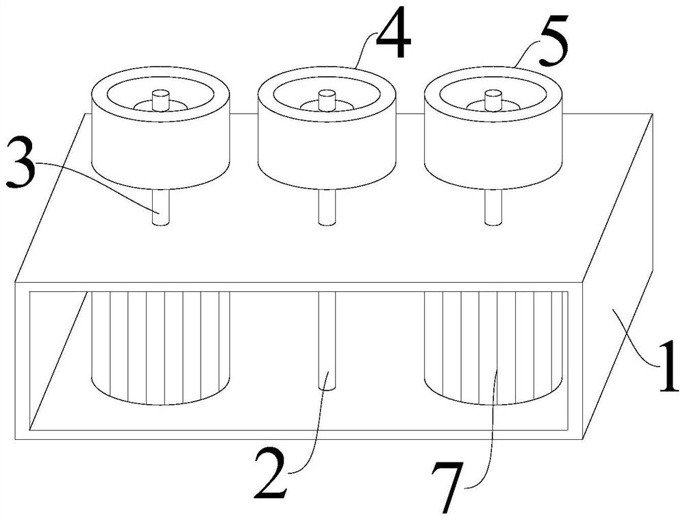 Moving magnetic suspension type multi-wheel transmission device