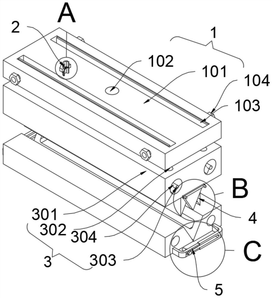 Melt-blown cloth nozzle structure capable of avoiding air passage blockage