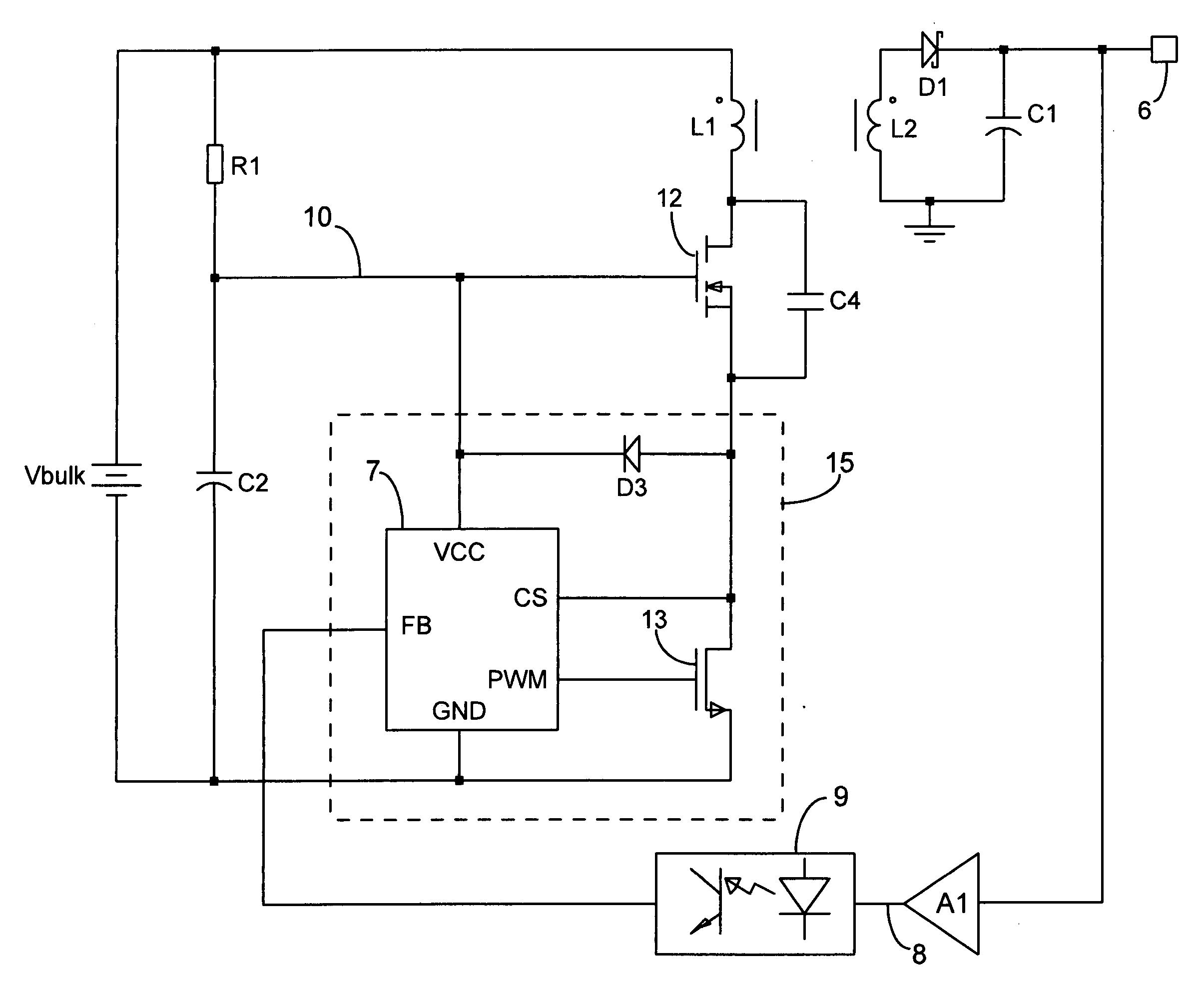 Cascode switch power supply