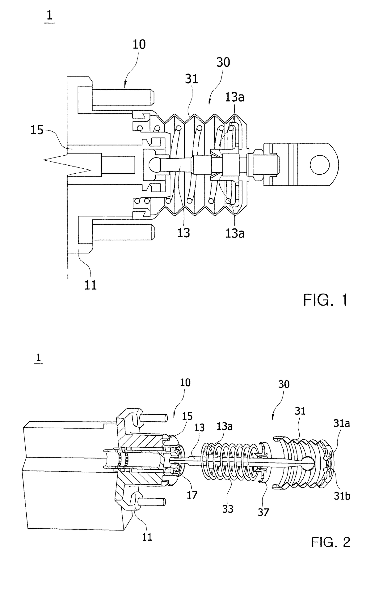 The break booster of the vehicle