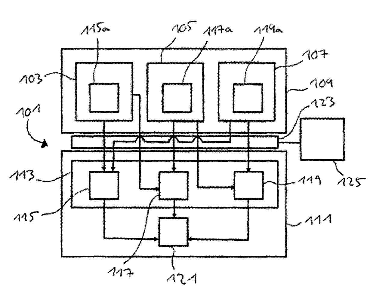 Computer system and method for comparing output signals