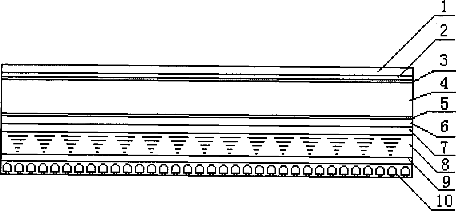 Field emission display device in separated structure